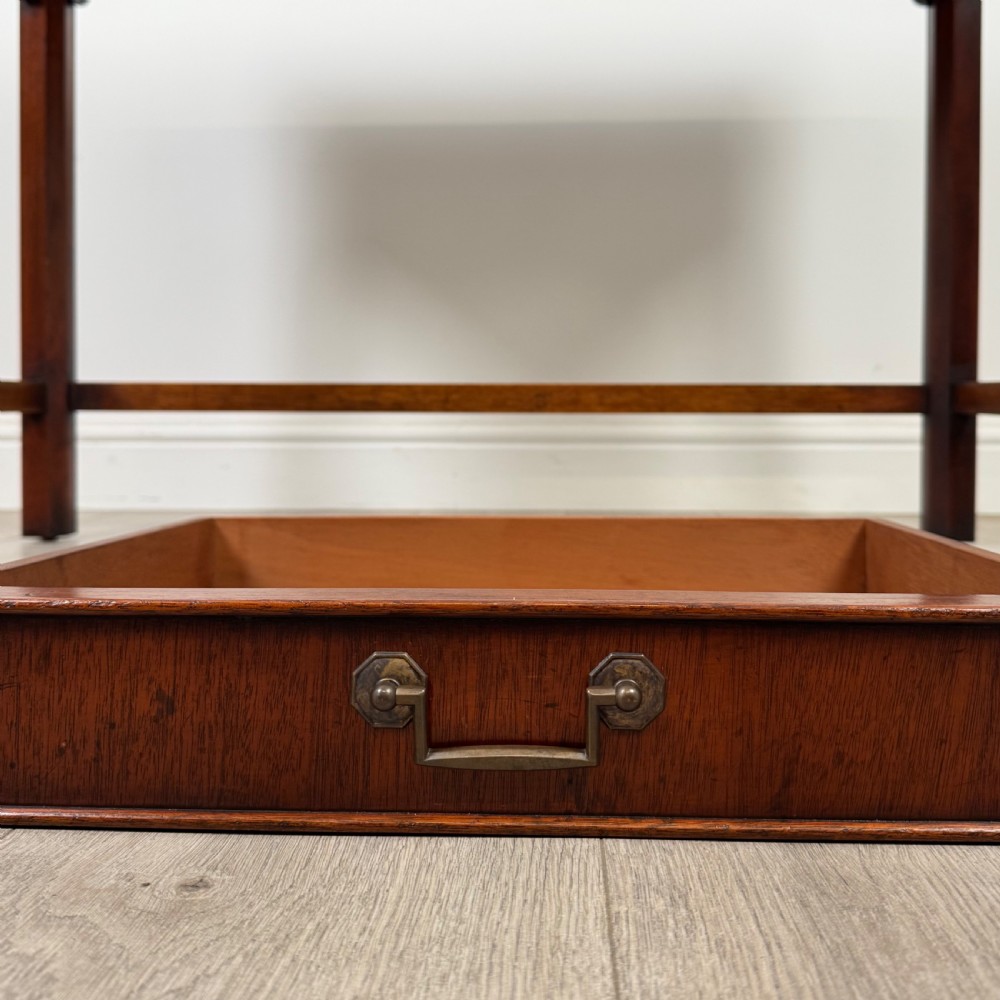 Antique 20th Century Good Quality Writing Table In Mahogany  View XI