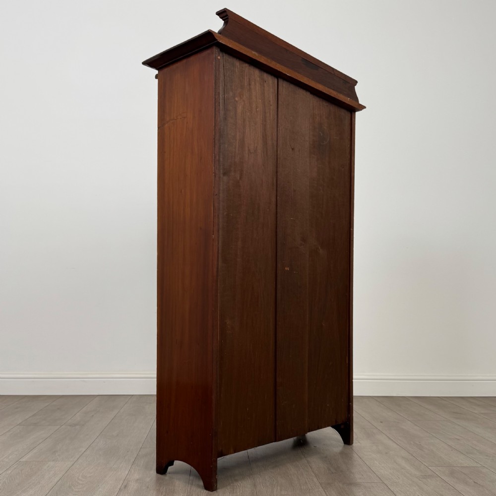 Antique 20th Century Good Quality Open Bookcase In Mahogany View VI