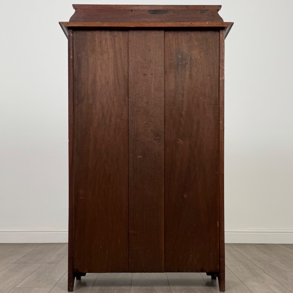 Antique 20th Century Good Quality Open Bookcase In Mahogany View VII