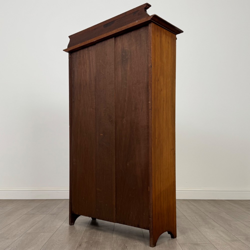 Antique 20th Century Good Quality Open Bookcase In Mahogany View VIII