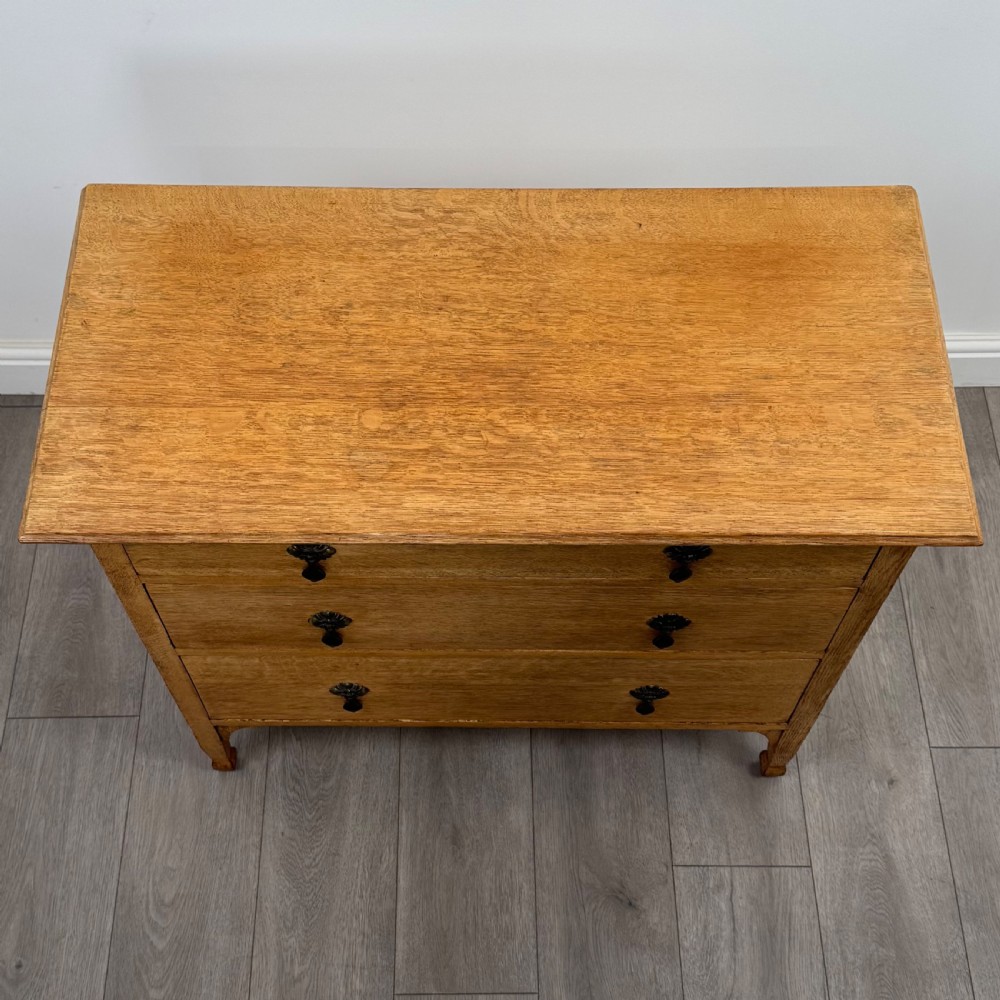 Antique 20th Century Good Quality Golden Oak Chest Of Drawers View X