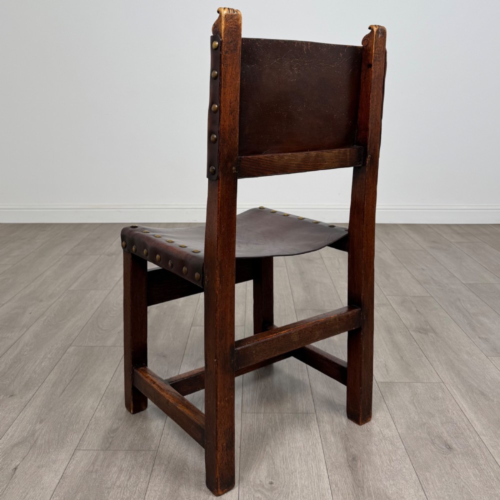 Antique 19th Century Set Of 6 Good Quality Oak Dining Chairs View III