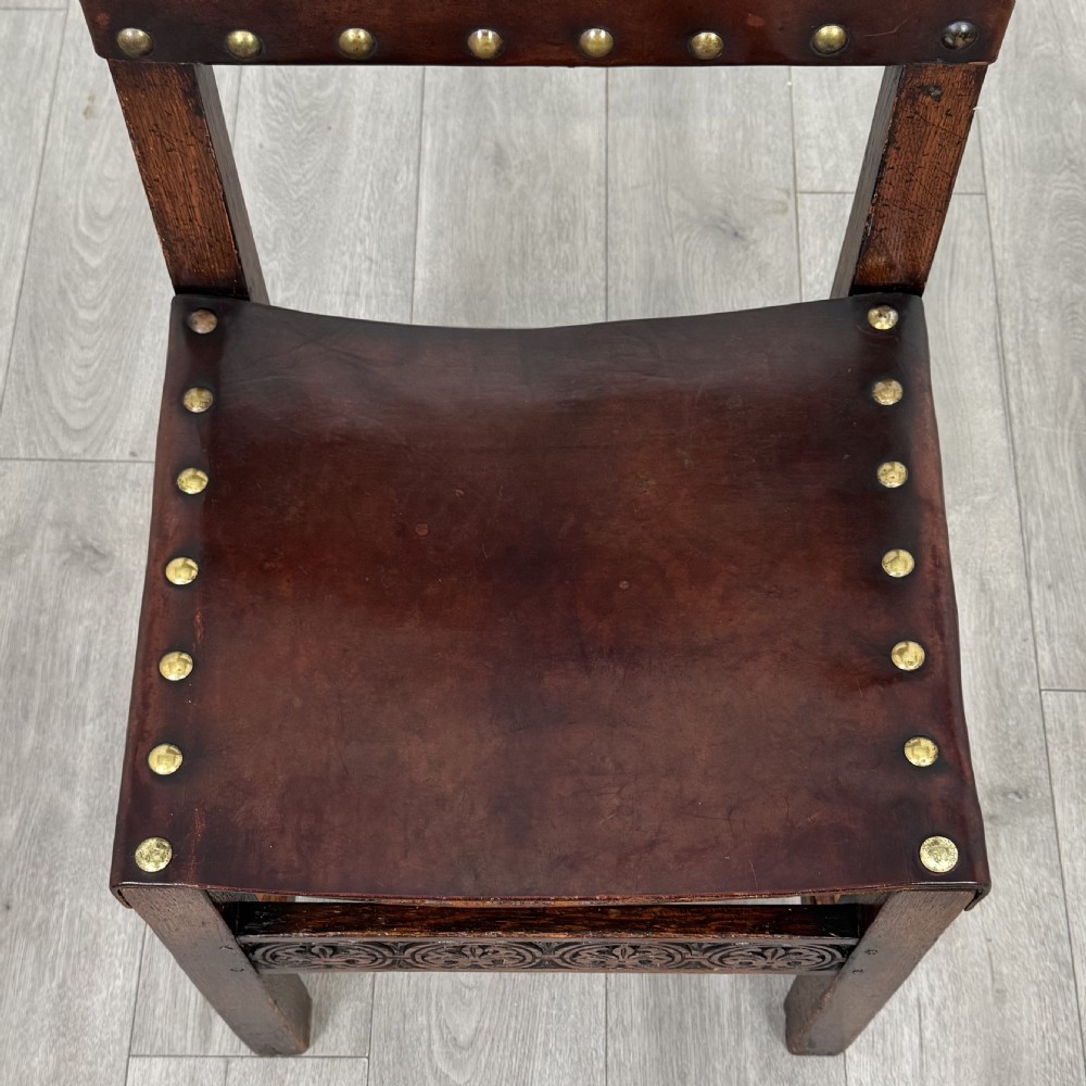 Antique 19th Century Set Of 6 Good Quality Oak Dining Chairs View VIII