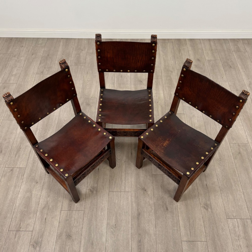 Antique 19th Century Set Of 6 Good Quality Oak Dining Chairs View XI