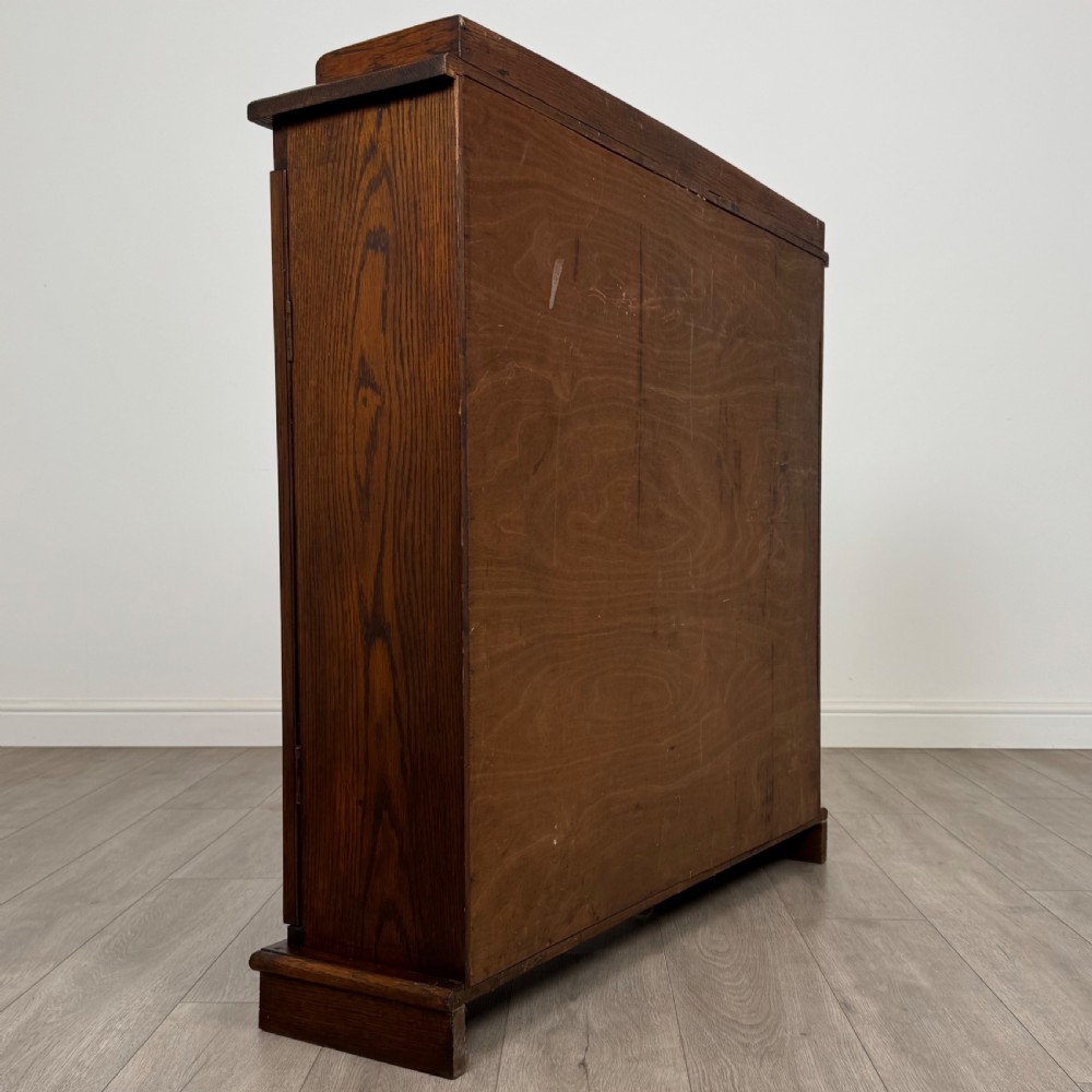 Antique 20th Century Good Quality Glazed Cabinet In Oak  View VI