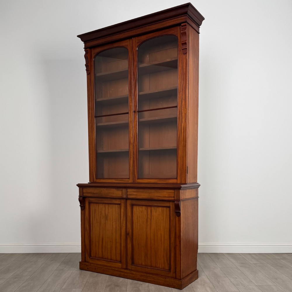 Antique 19th Century Good Quality Bookcase In Mahogany  View V