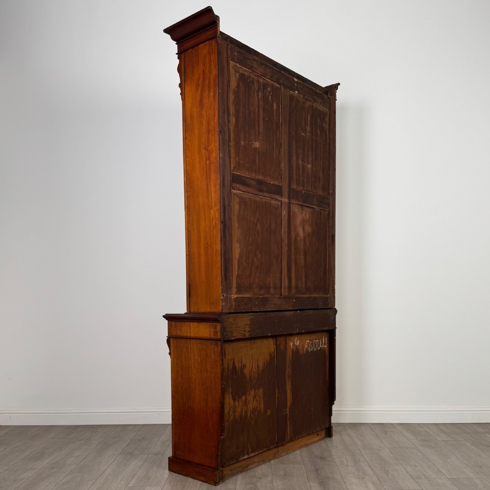  Antique 19th Century Good Quality Bookcase In Mahogany  View VII