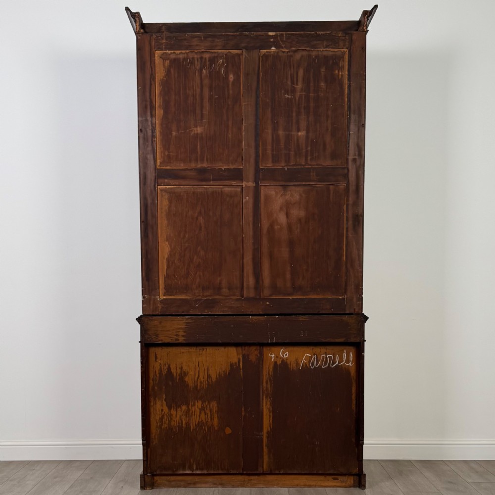  Antique 19th Century Good Quality Bookcase In Mahogany  View VIII