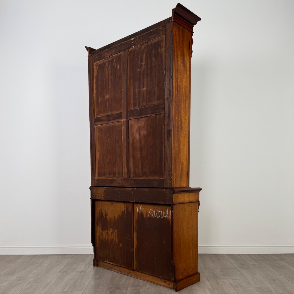  Antique 19th Century Good Quality Bookcase In Mahogany  View IX
