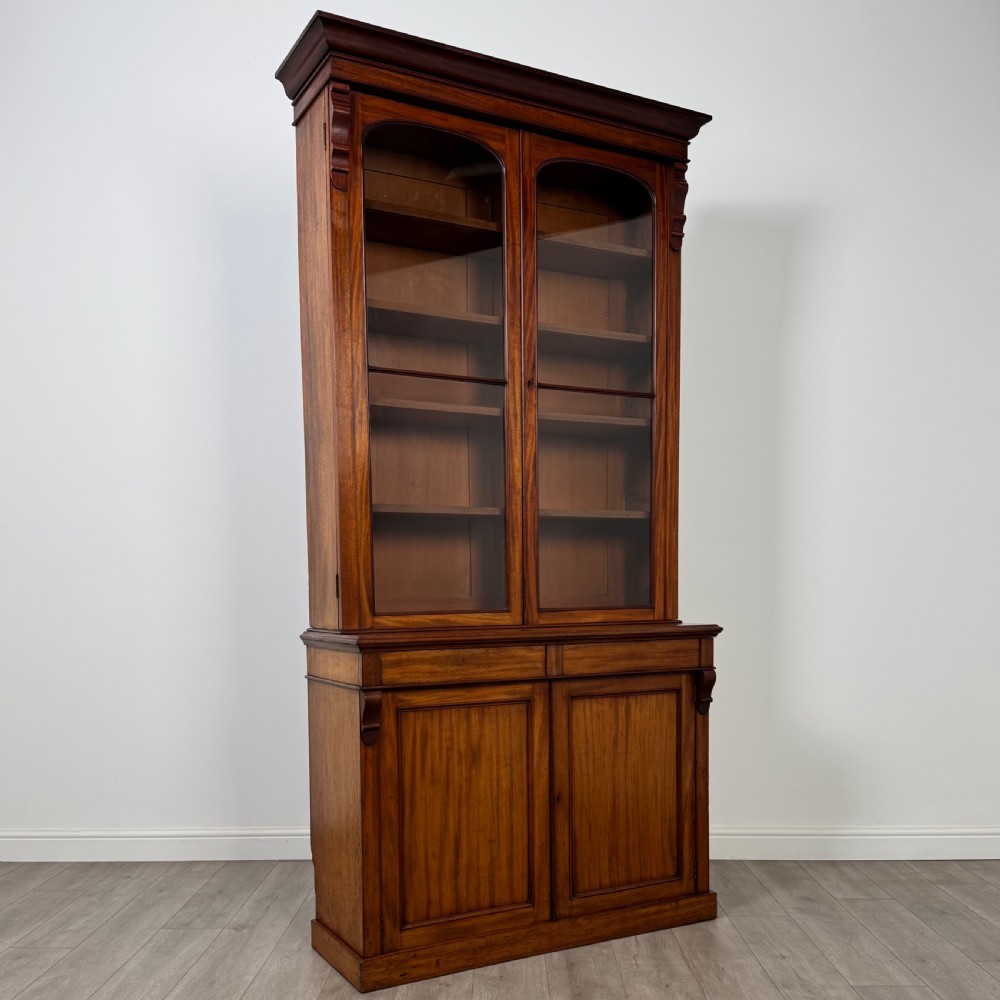  Antique 19th Century Good Quality Bookcase In Mahogany  View XI