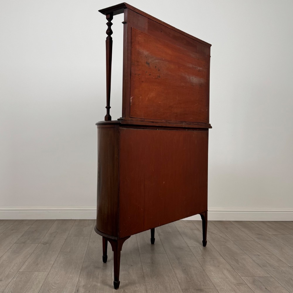 Antique 20th Century Inlaid Mirror Back Sideboard In Mahogany  View VI