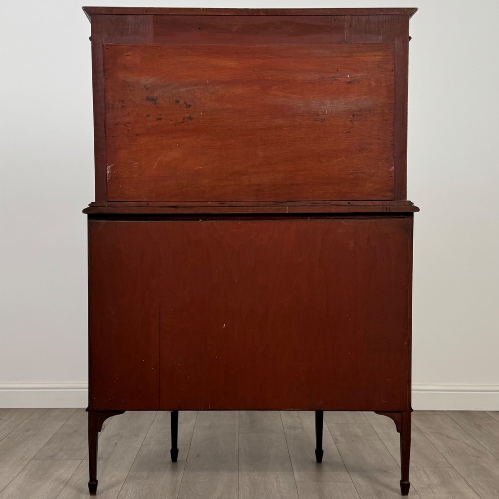 Antique 20th Century Inlaid Mirror Back Sideboard In Mahogany  View VII