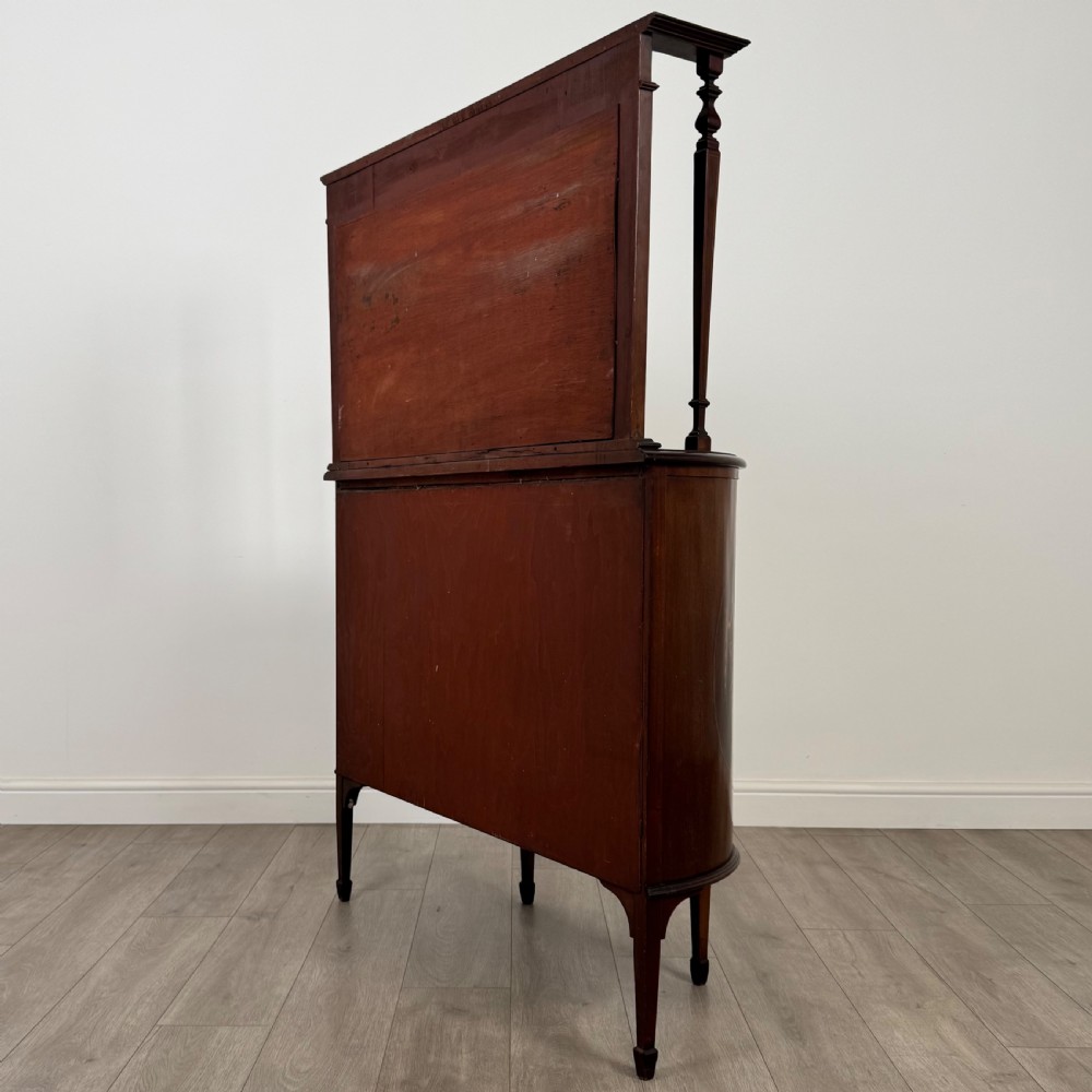 Antique 20th Century Inlaid Mirror Back Sideboard In Mahogany  View VIII