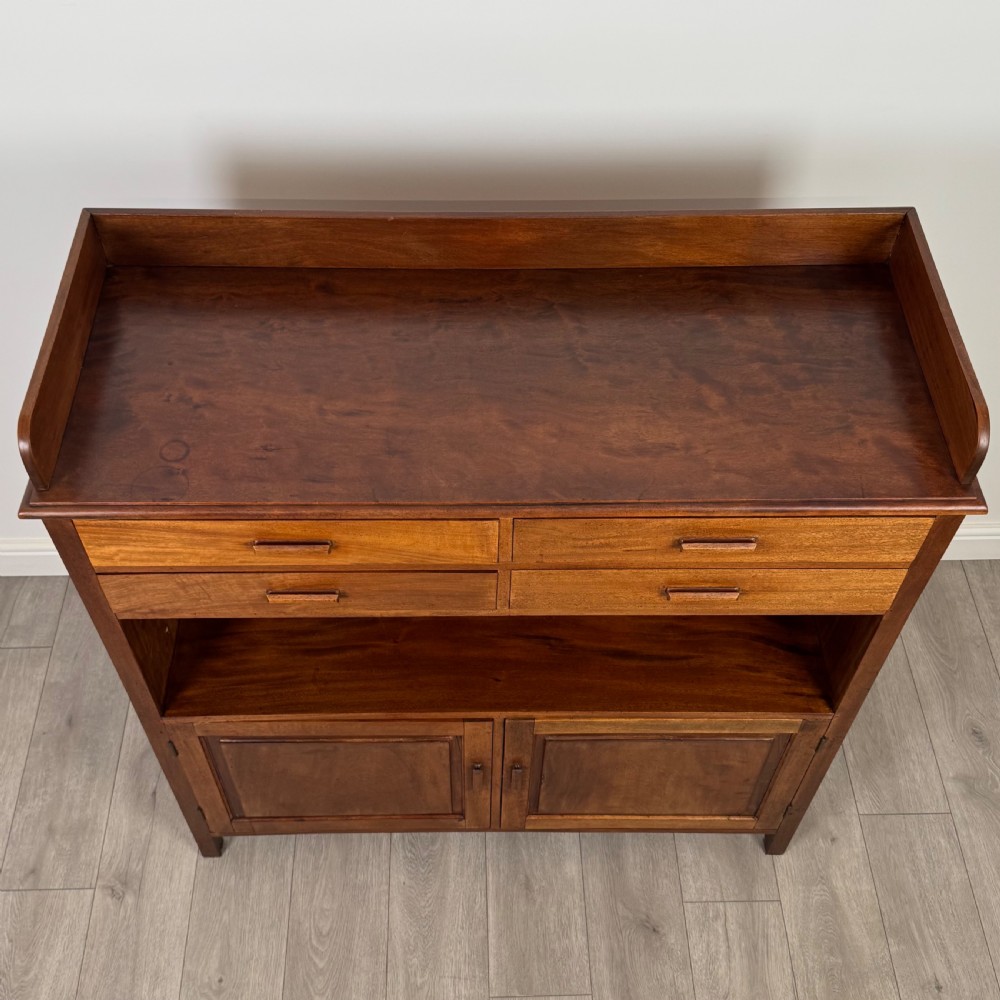 Antique 20th Century Good Quality Cupboard In Walnut View XI