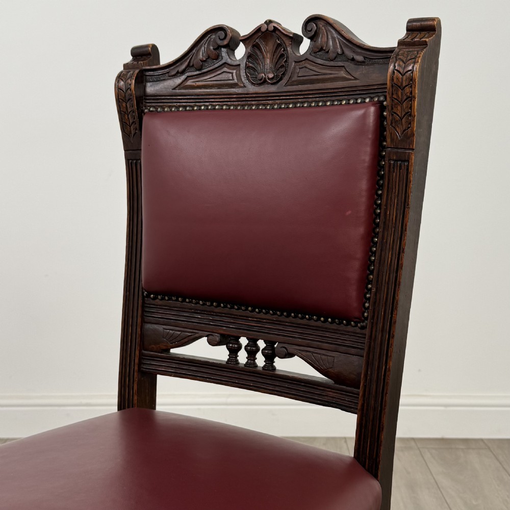 Antique 20th Century Set Of 4 Mahogany Dining Chairs  View IV