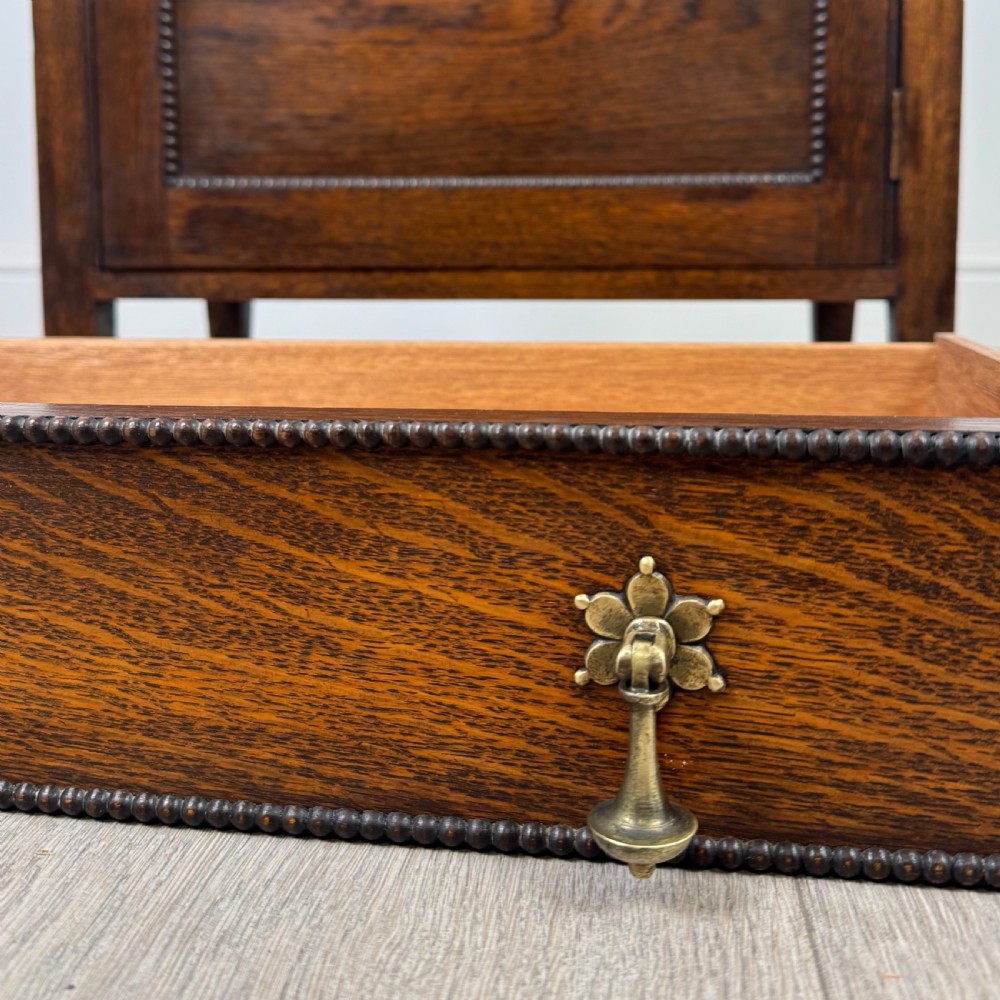 Antique 20th Century Good Quality Small Oak Cupboard  View X