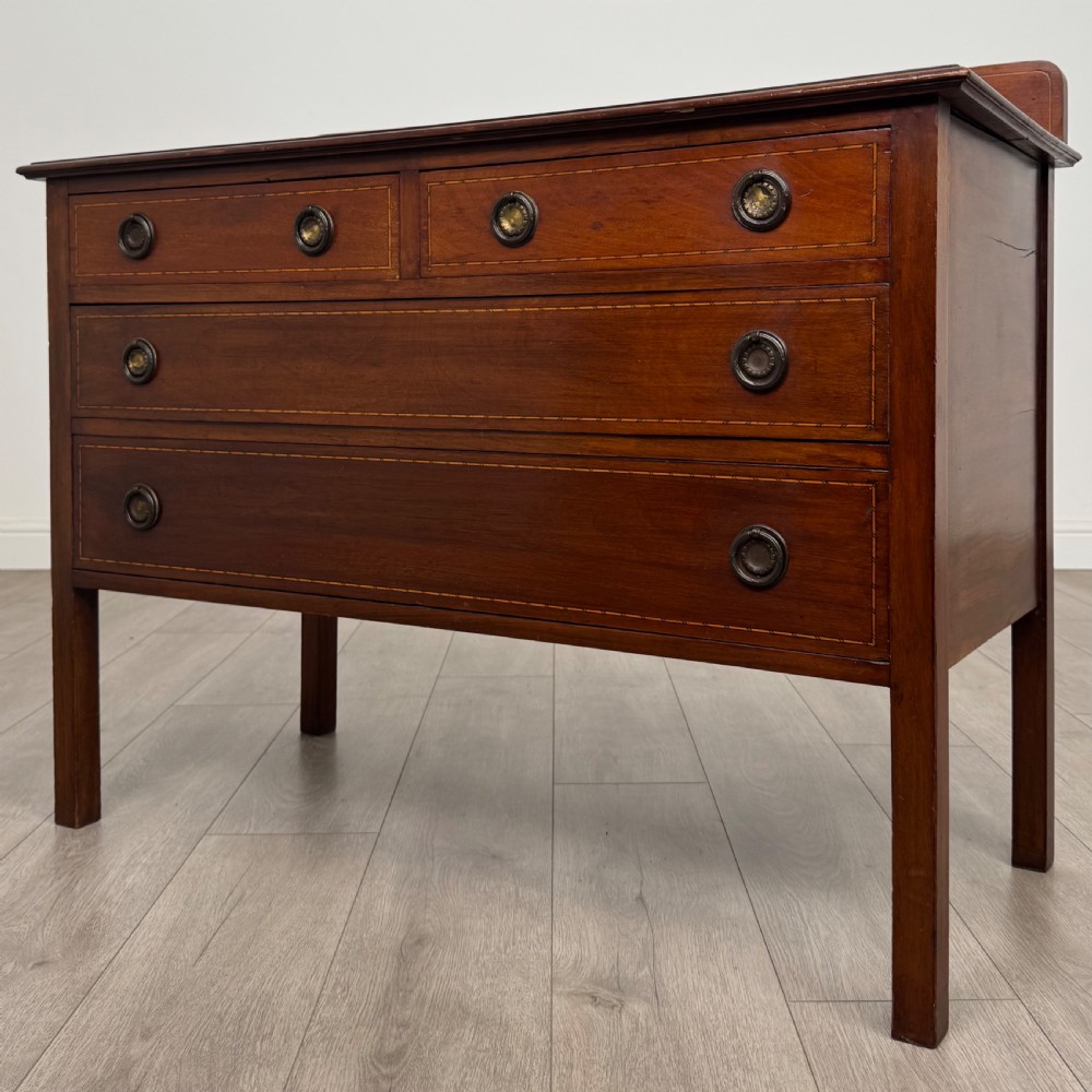 Antique 20th Century Inlaid Chest Of Drawers In Mahogany  View II