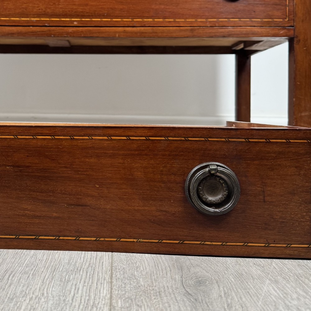 Antique 20th Century Inlaid Chest Of Drawers In Mahogany  View X