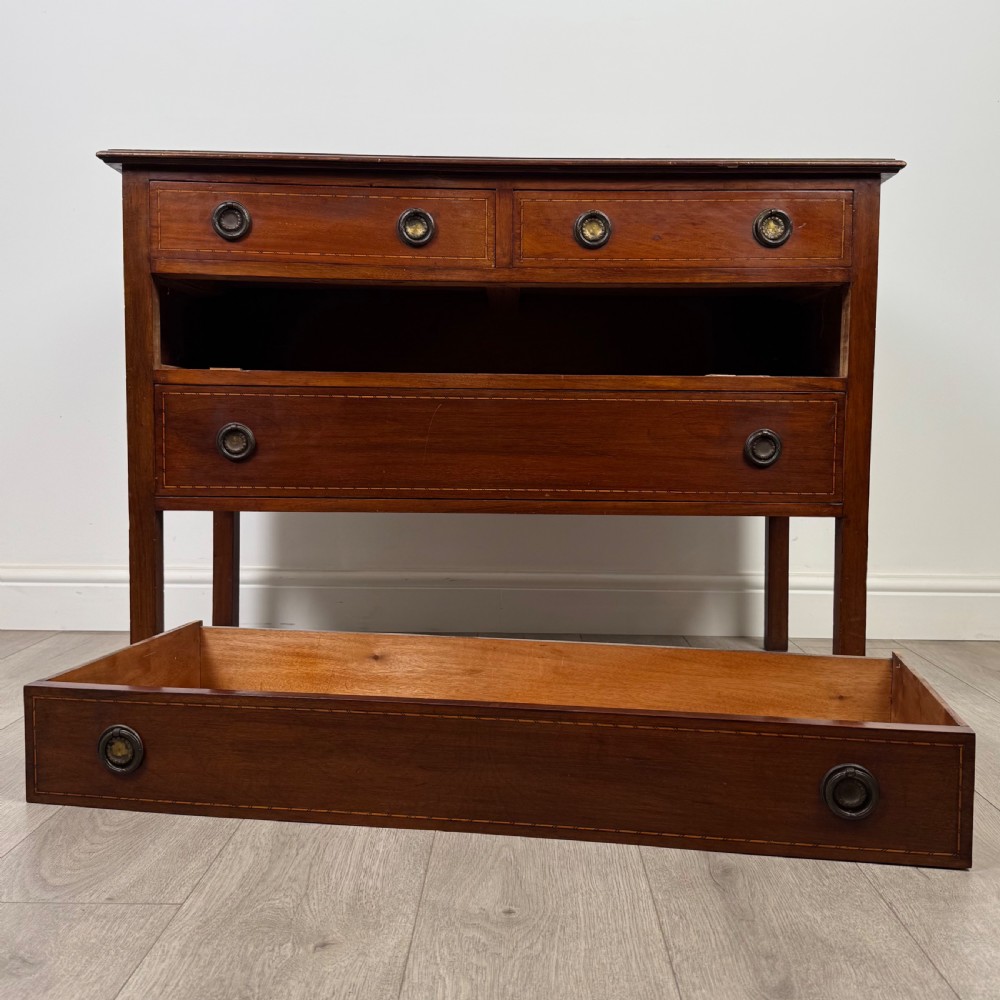 Antique 20th Century Inlaid Chest Of Drawers In Mahogany  View XI