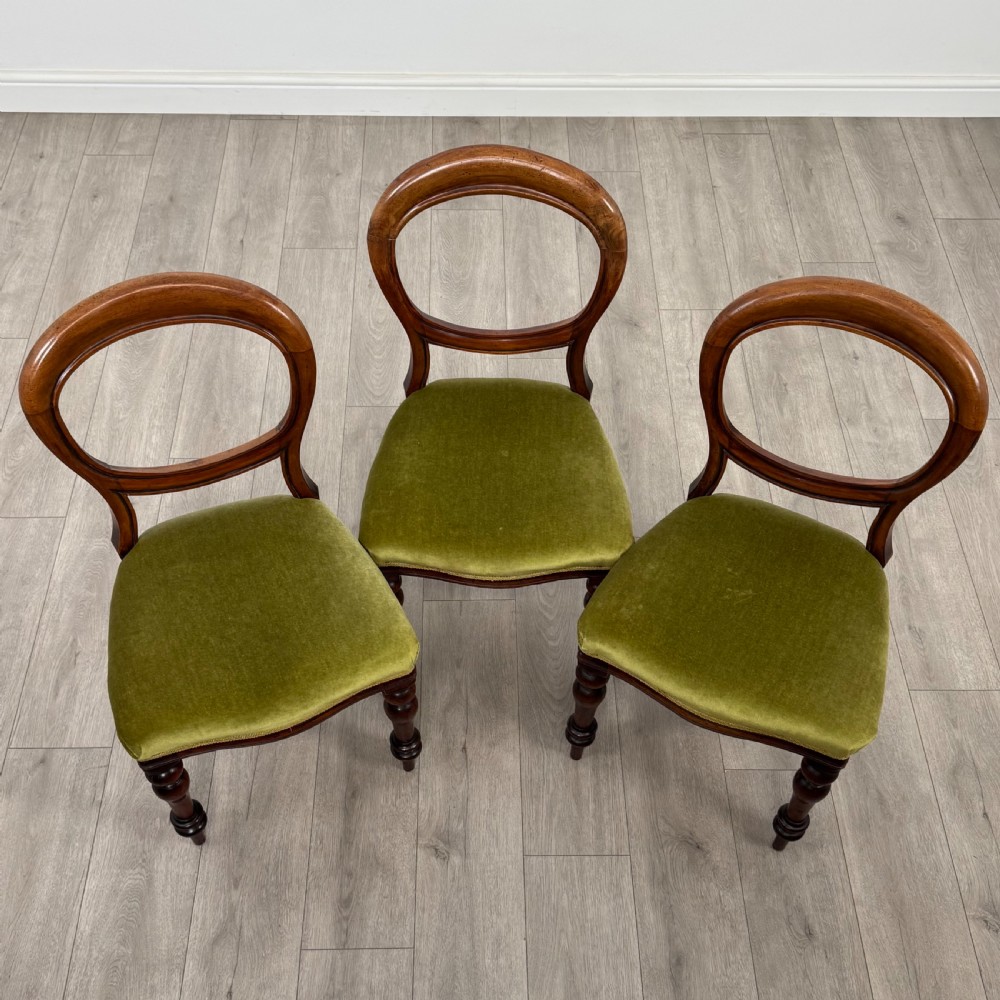 Antique 19th Century Set Of 6 Dining Chairs In Mahogany  View IX