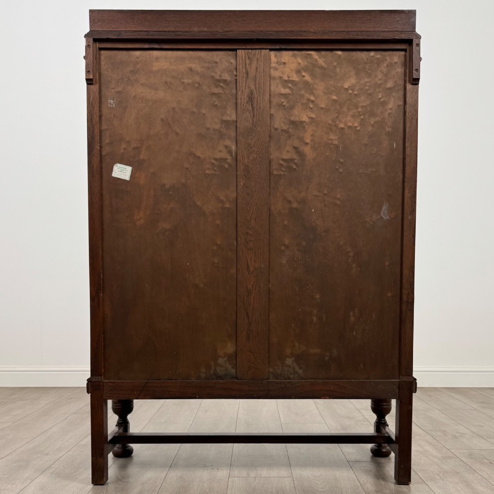 Antique 20th Century Fine Quality Oak Display Cabinet View VII