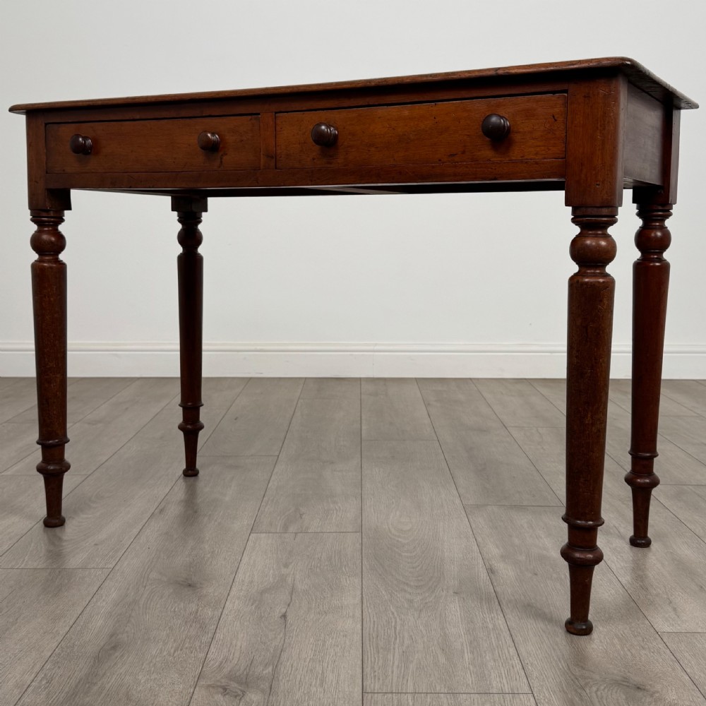 Antique 19th Century Good Quality Writing Table In Mahogany View II