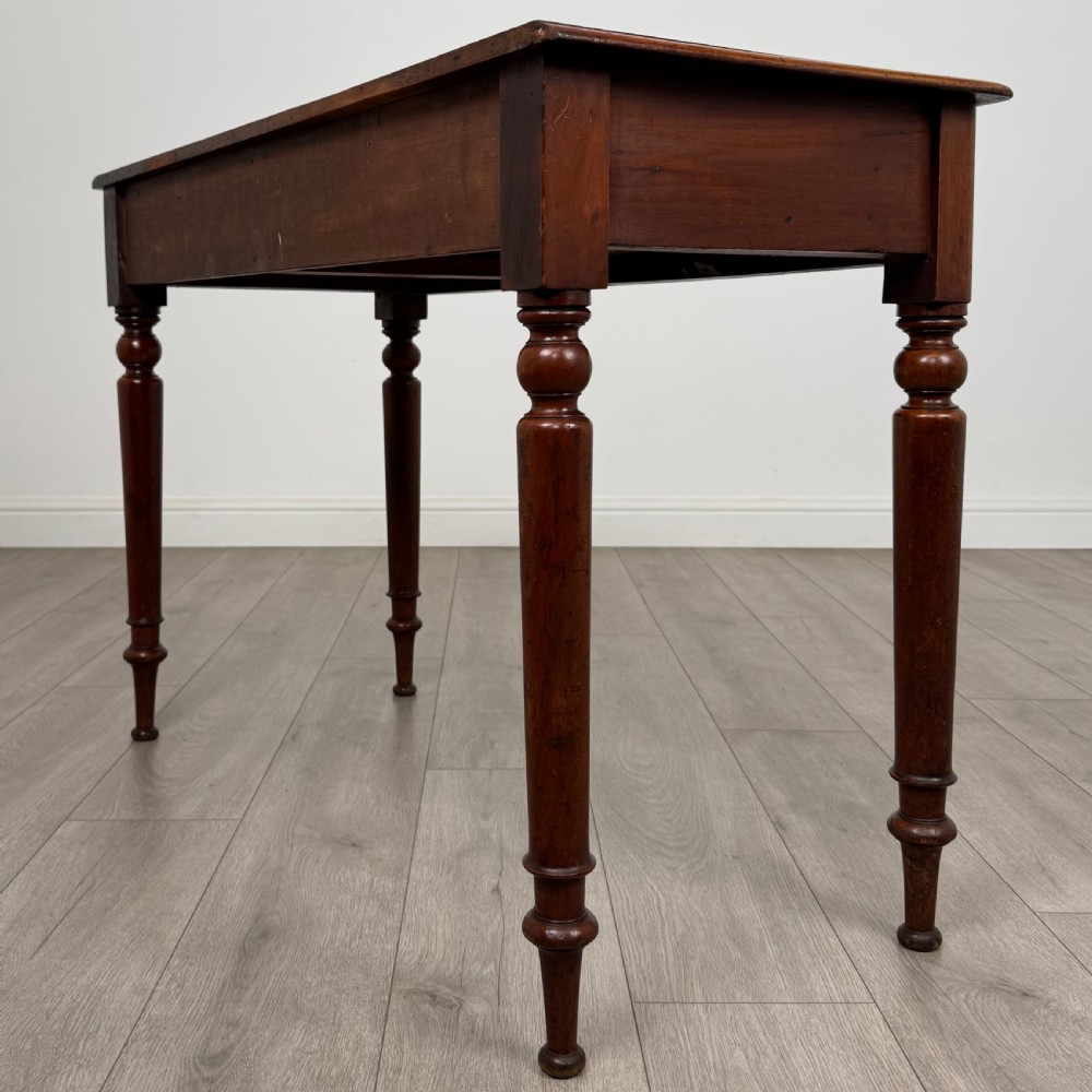 Antique 19th Century Good Quality Writing Table In Mahogany View VI