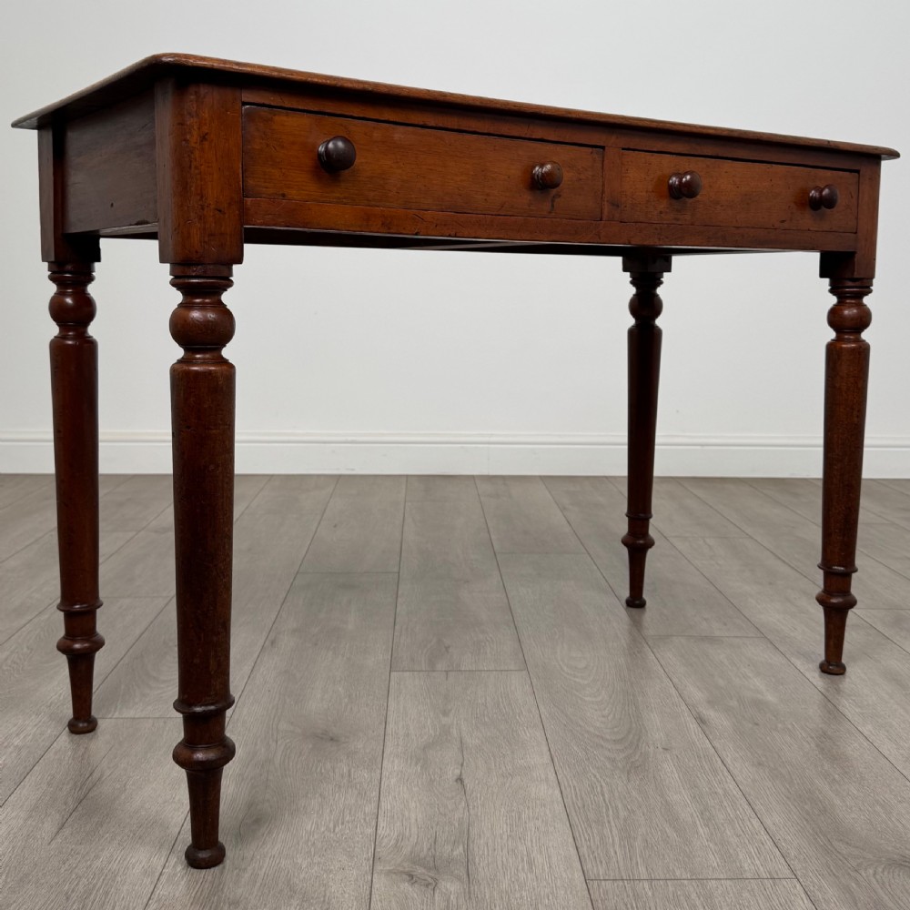 Antique 19th Century Good Quality Writing Table In Mahogany View VIII