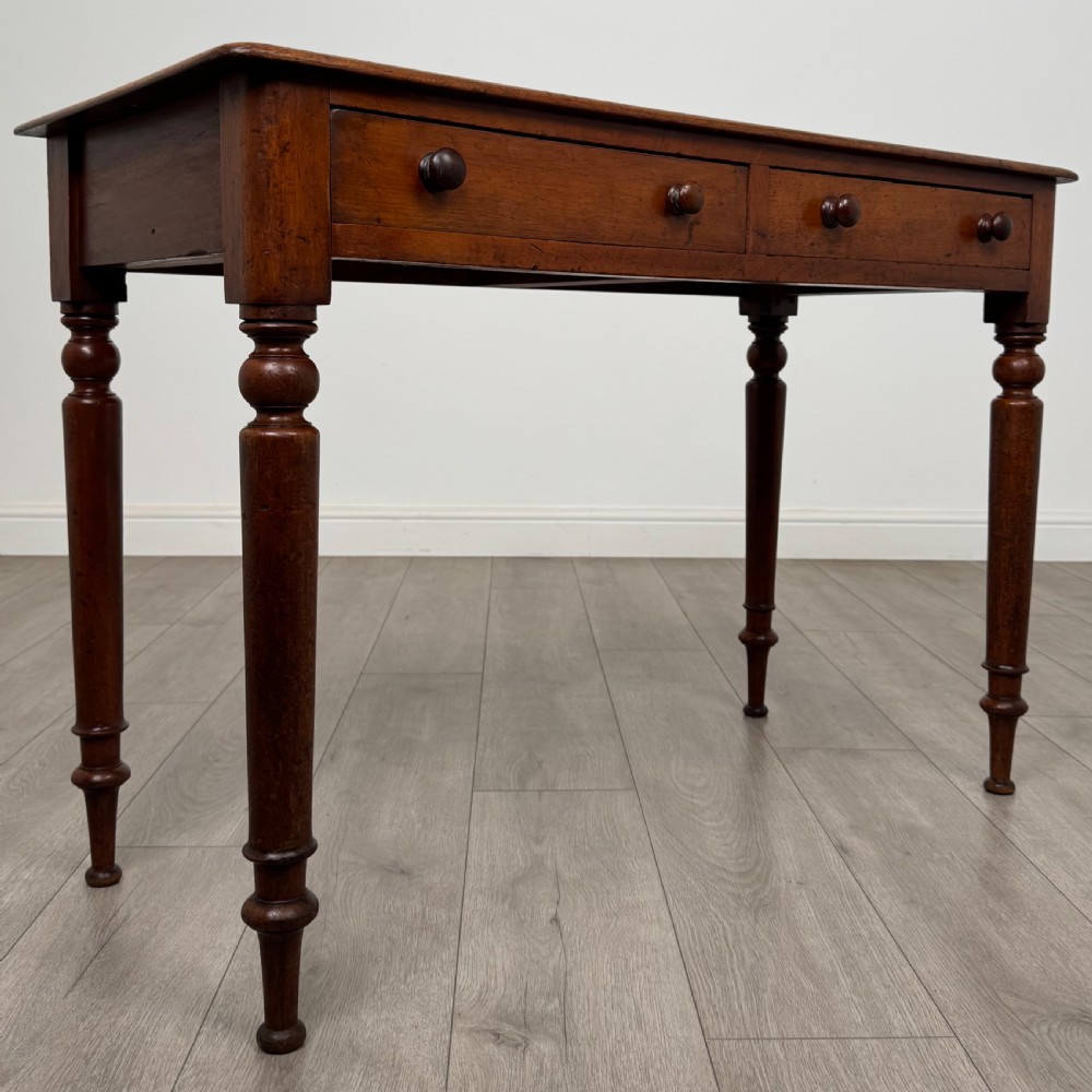 Antique 19th Century Good Quality Writing Table In Mahogany View IX