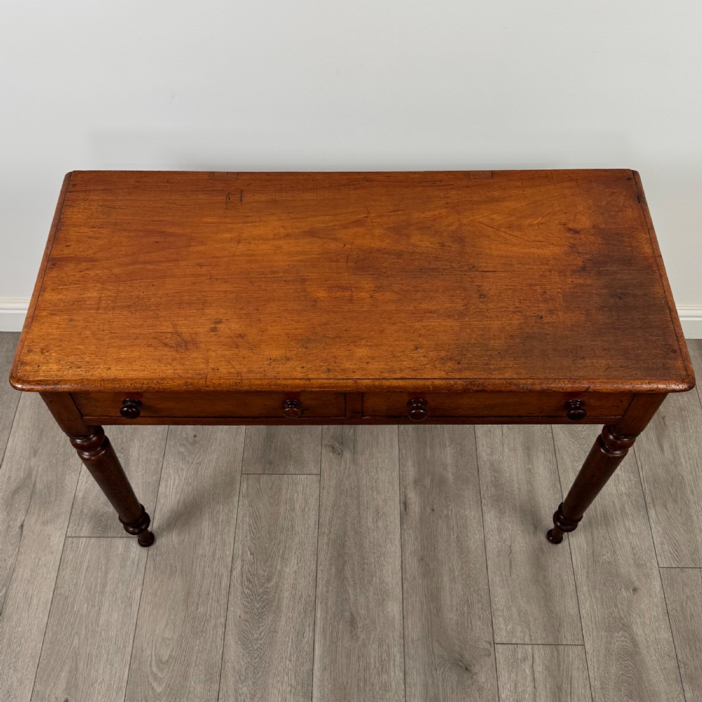 Antique 19th Century Good Quality Writing Table In Mahogany View X