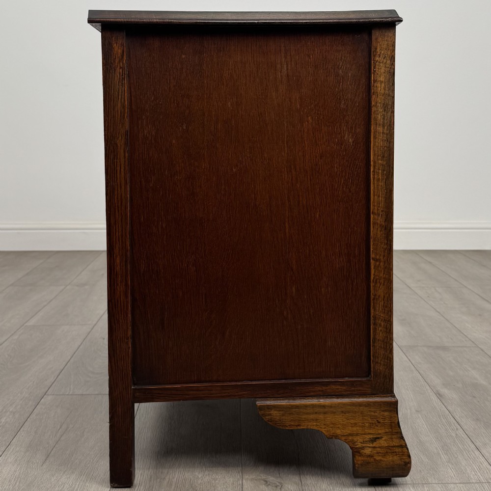 Antique 20th Century Low Chest Of Drawers In Oak View VII