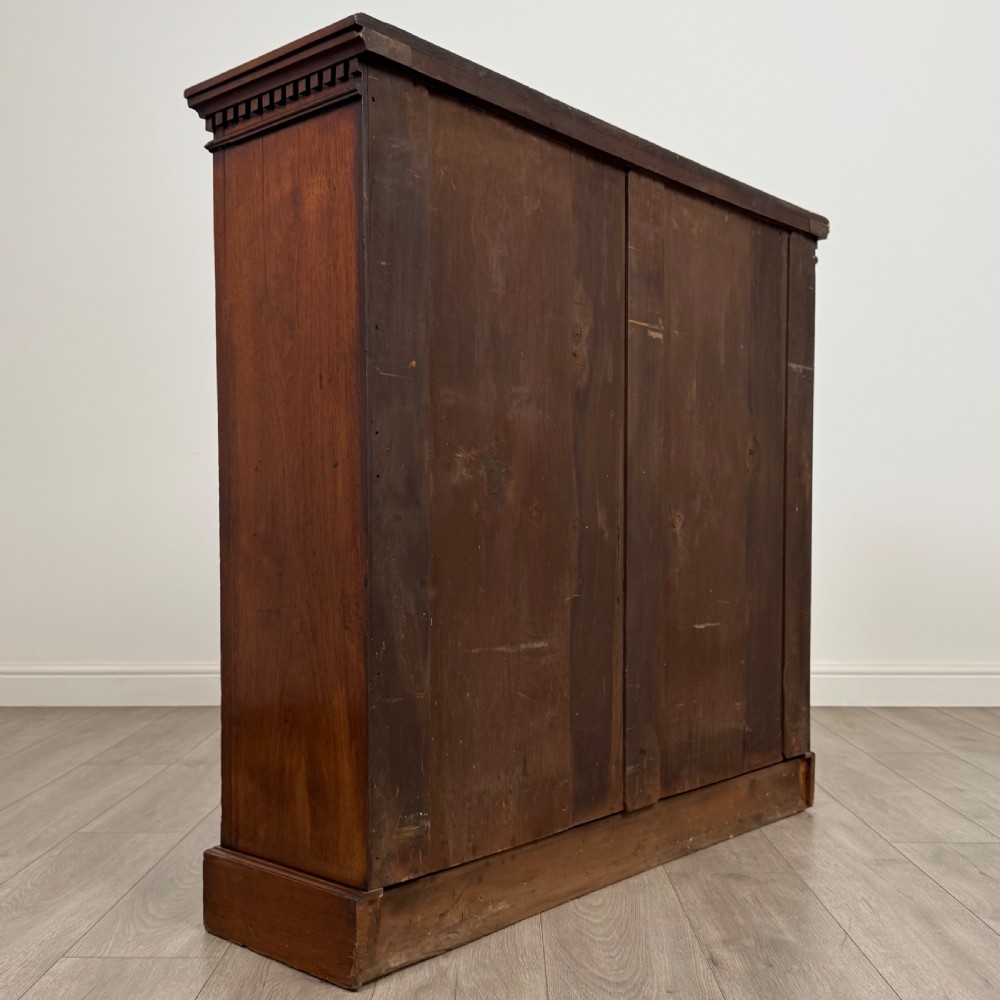  Antique 20th Century Good Quality Open Bookcase In Mahogany  View V