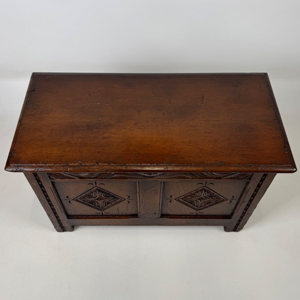  Antique 20th Century Good Quality Oak Blanket Box  View IX