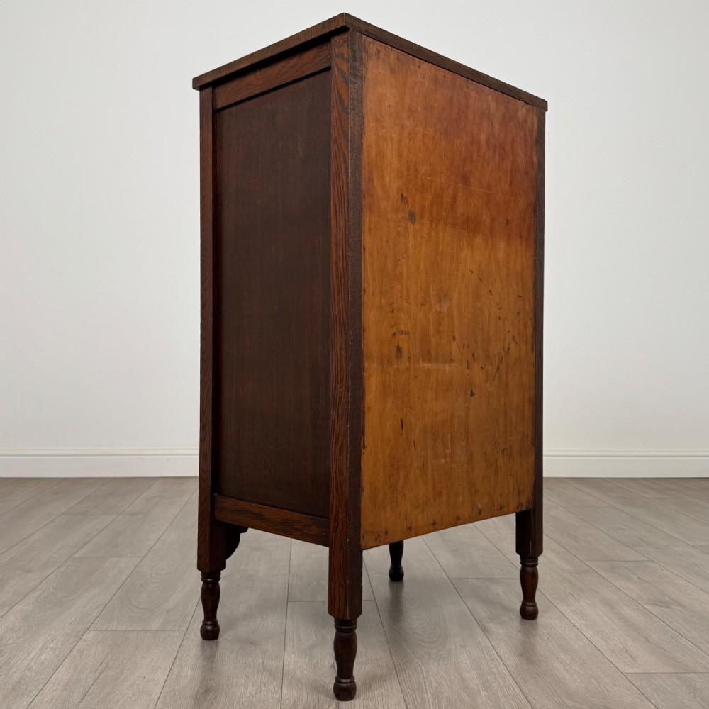  Antique 20th Century Good Quality Cupboard In Oak  View V