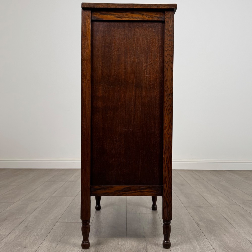  Antique 20th Century Good Quality Cupboard In Oak  View IX