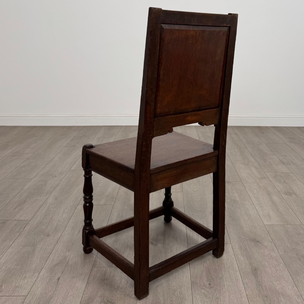 Antique 20th Century Fine Quality Set Of 8 Oak Dining Chairs  View IV