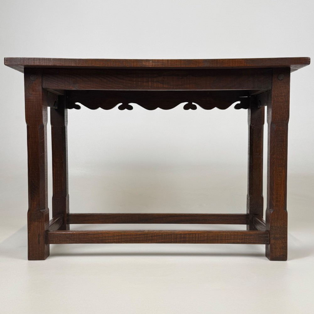  Antique 19th Century Fine Quality Small Oak Side Table  View V
