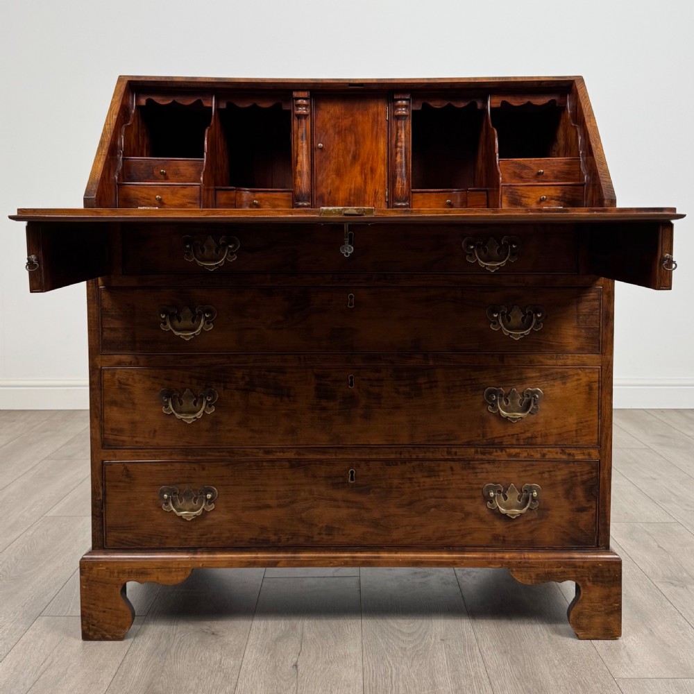 Antique 18th Century Fine Quality Bureau In Fruitwood View II