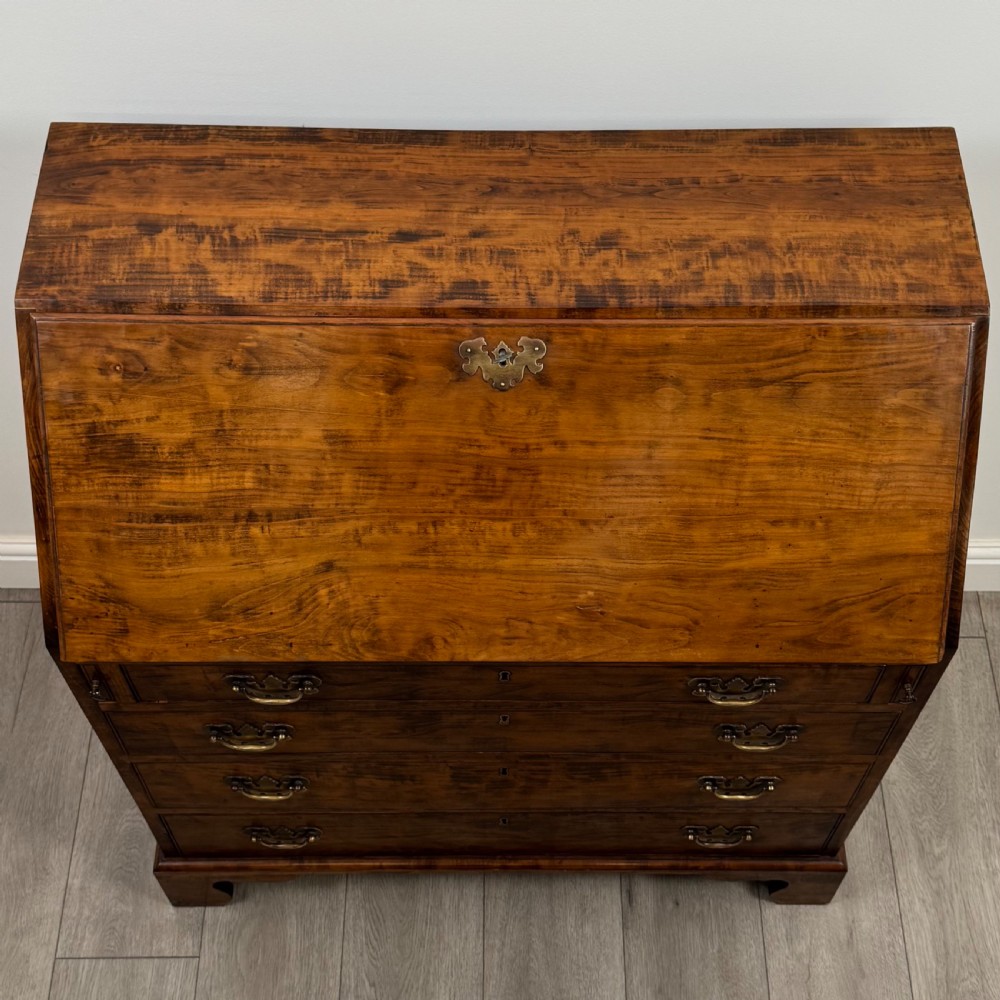 Antique 18th Century Fine Quality Bureau In Fruitwood View IX