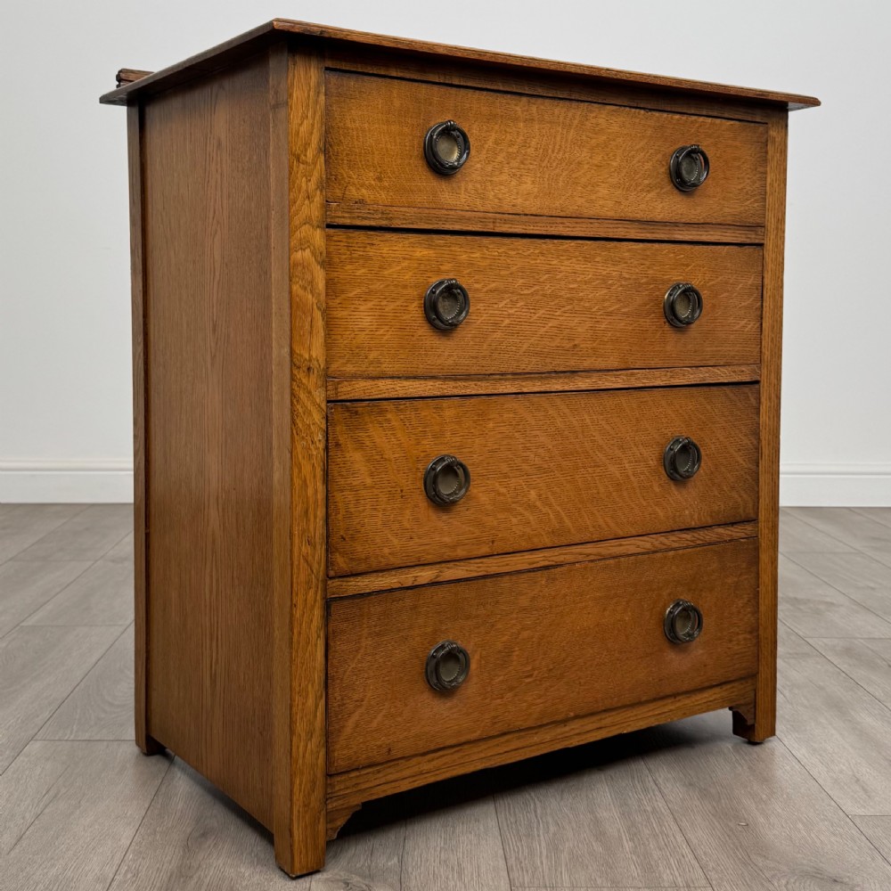 Antique 20th Century Good Quality Chest Of Drawers In Oak  View VIII
