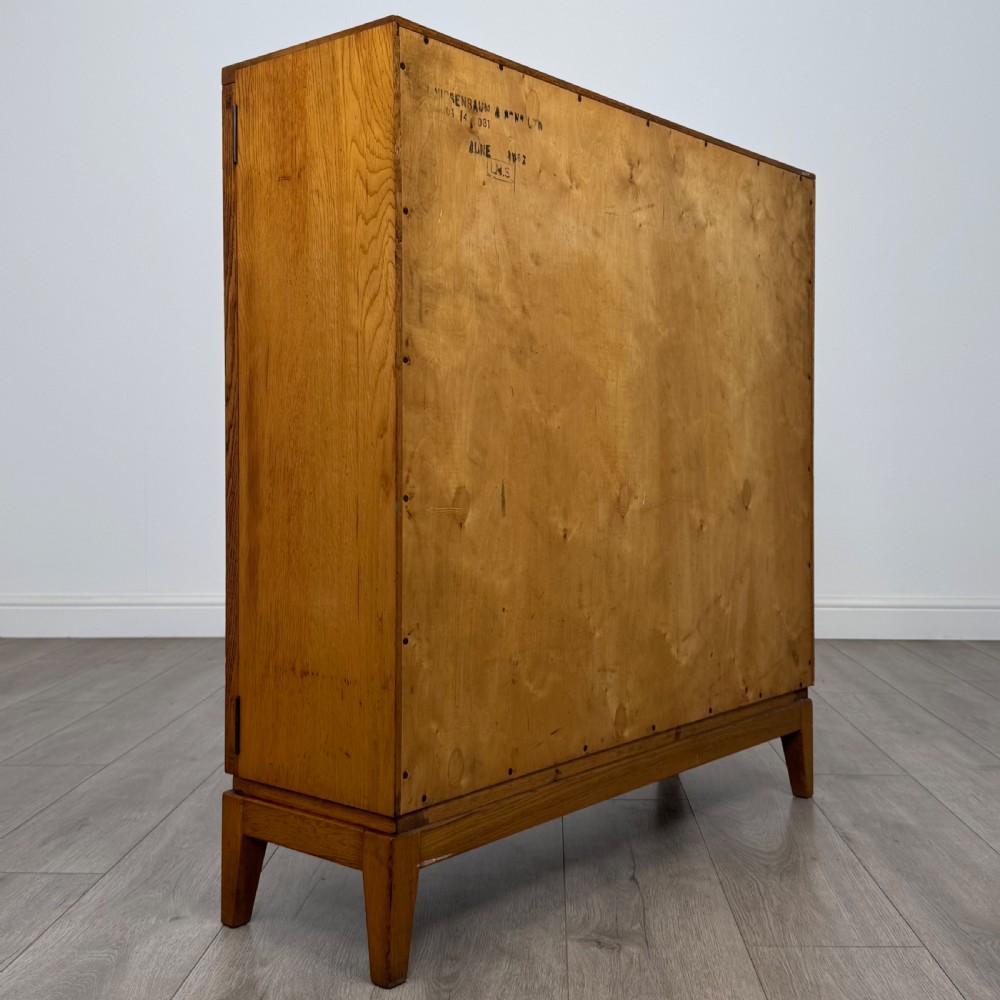 Antique 20th Century Fine Quality Display Cabinet In Golden Oak  View VI