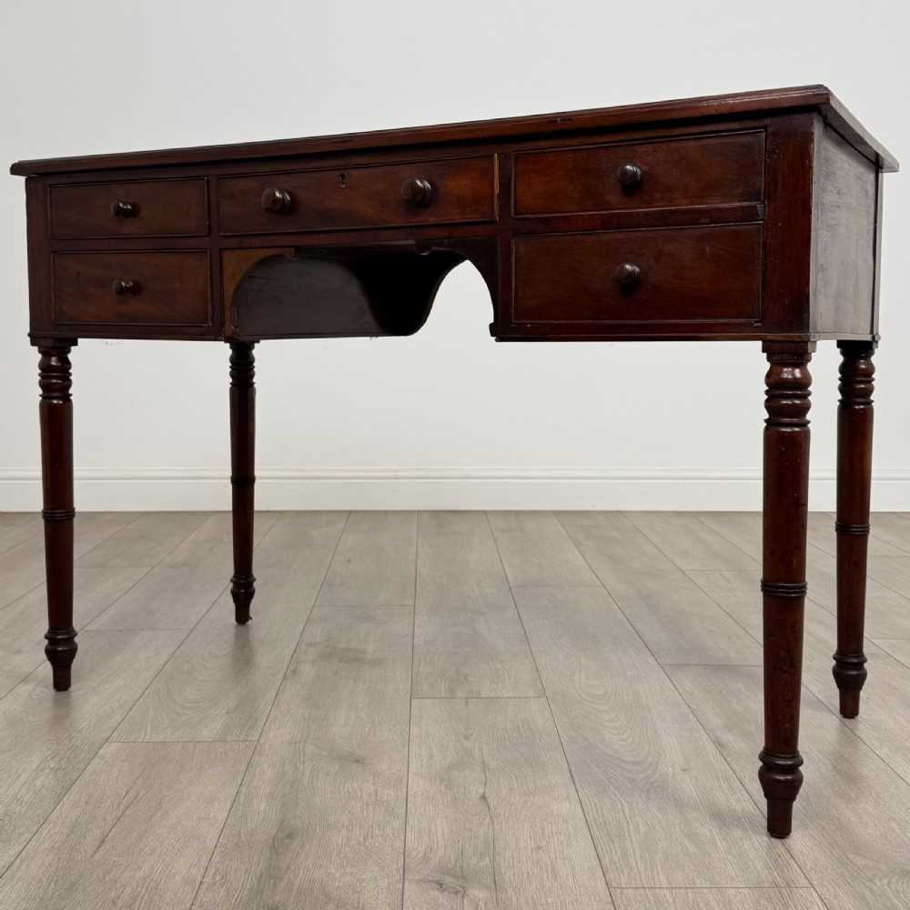 Antique 19th Century Fine Quality Writing Table In Mahogany  View II