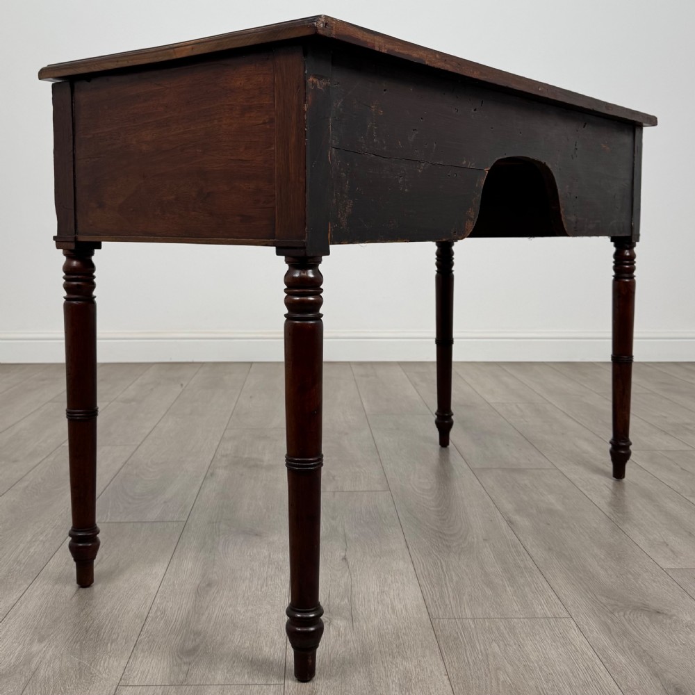 Antique 19th Century Fine Quality Writing Table In Mahogany  View IV