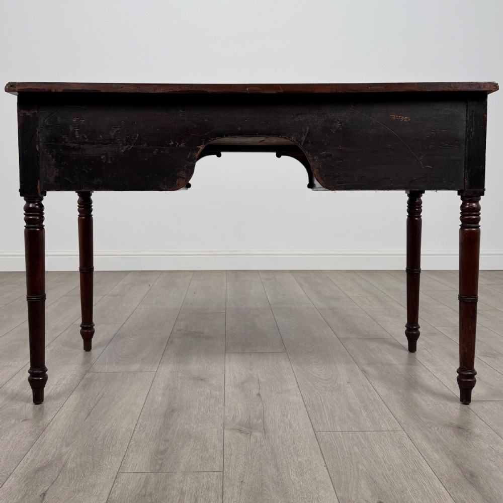 Antique 19th Century Fine Quality Writing Table In Mahogany  View V