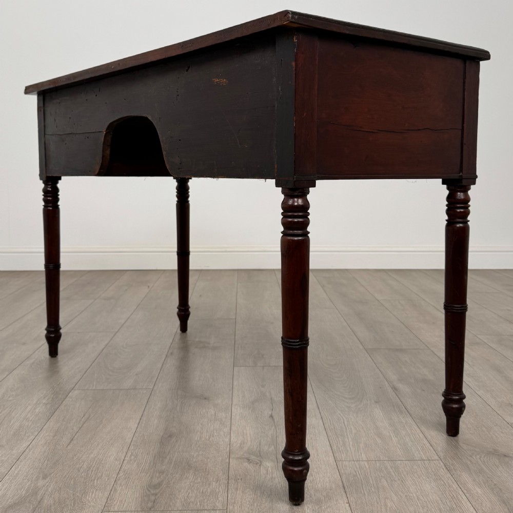 Antique 19th Century Fine Quality Writing Table In Mahogany  View VII