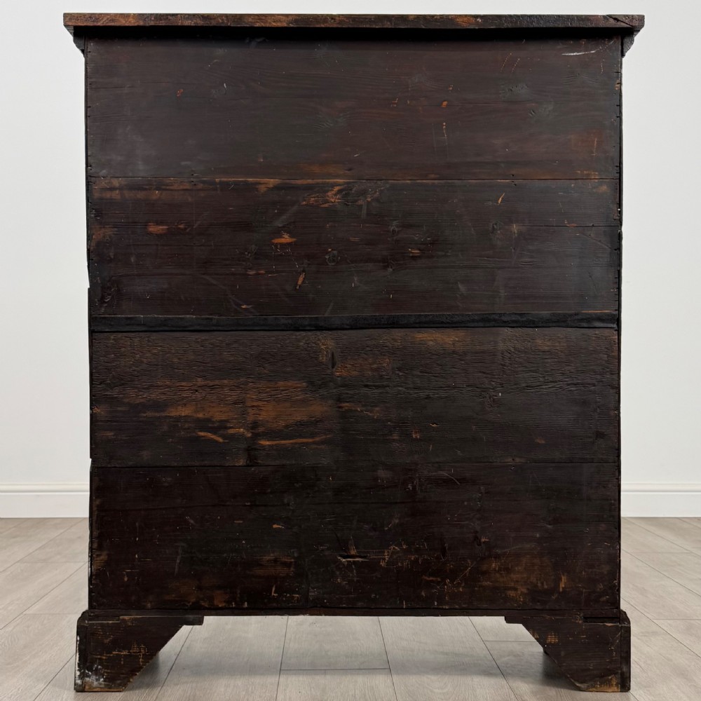  Antique 18th Century Heavily Carved Fitted Cabinet In Oak View VI