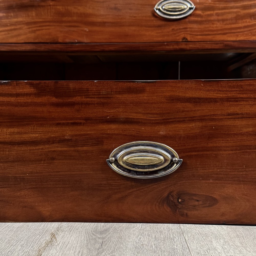 Antique 18th Century Linen Press Cupboard In Mahogany  View X