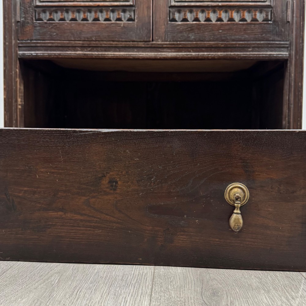 Antique 20th Century Good Quality Carved Oak Cupboard View XII