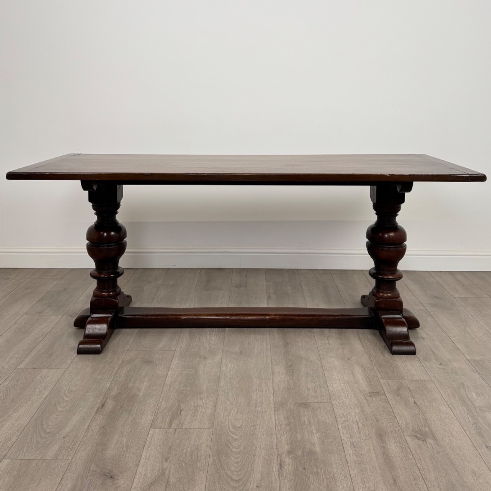 Antique 20th Century Good Quality Refractory Style Dining Table  View II
