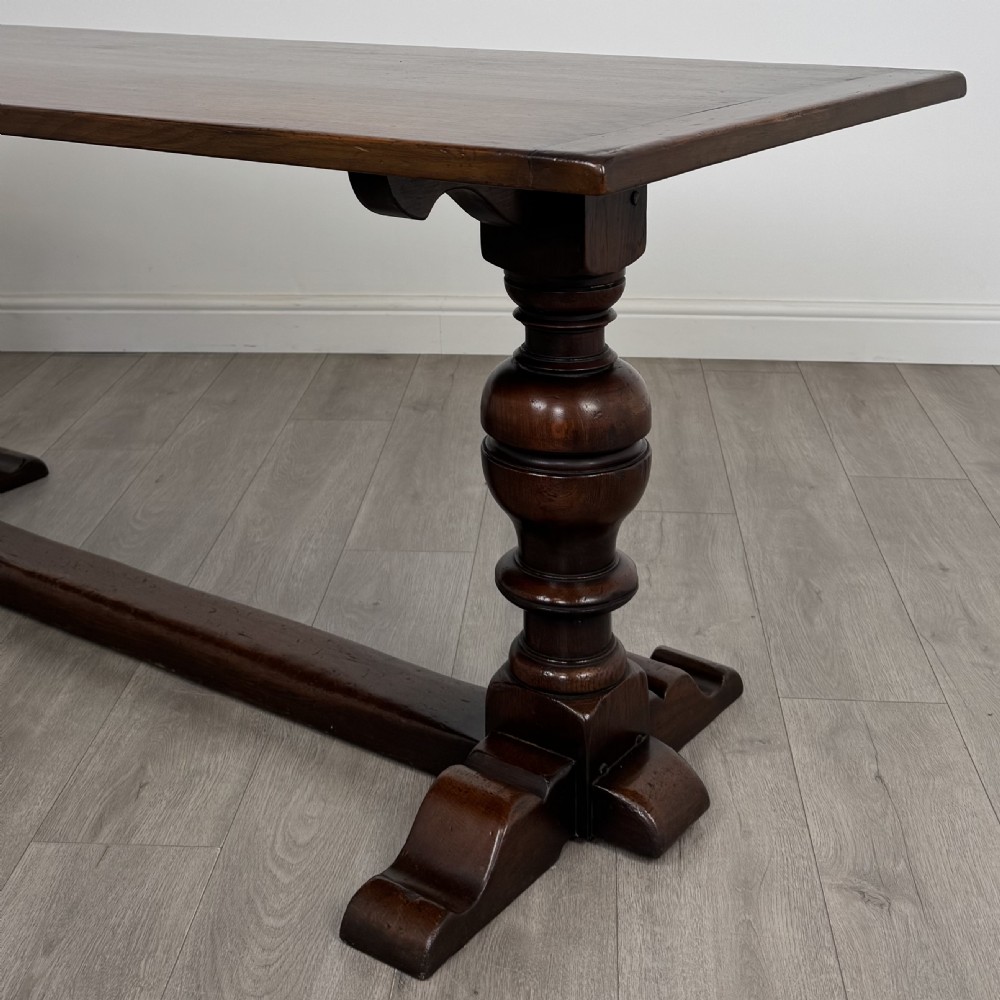 Antique 20th Century Good Quality Refractory Style Dining Table  View VI